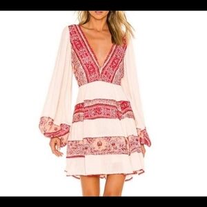 Free People Paisley Patchwork Boho Midi Dress Small